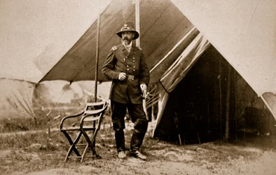 General George G. Meade im Lager